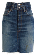 Jupe Cuir Bleu