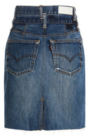 Jupe Cuir Bleu