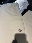 Pantalon de jogging écru minimaliste en coton premium