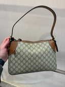 Sac porté épaule GG Supreme bandeau camel
