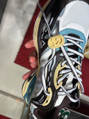 Sneakers runner techniques multicolores à semelle oversize