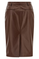 Jupe Cuir Marron