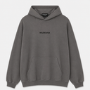 Balenciaga Medium Fit Hoodie Bal Back Destroy Moll Bouc Dust/Black