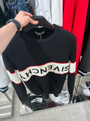 Pull en maille logo signature noir et blanc