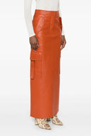 Jupe Cuir Orange