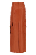 Jupe Cuir Orange