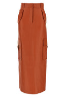 Jupe Cuir Orange