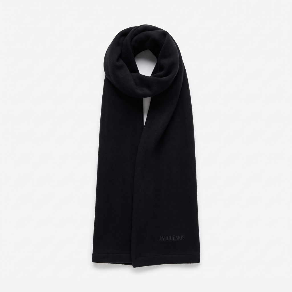 L'écharpe Jacquemus Neve Black – face
