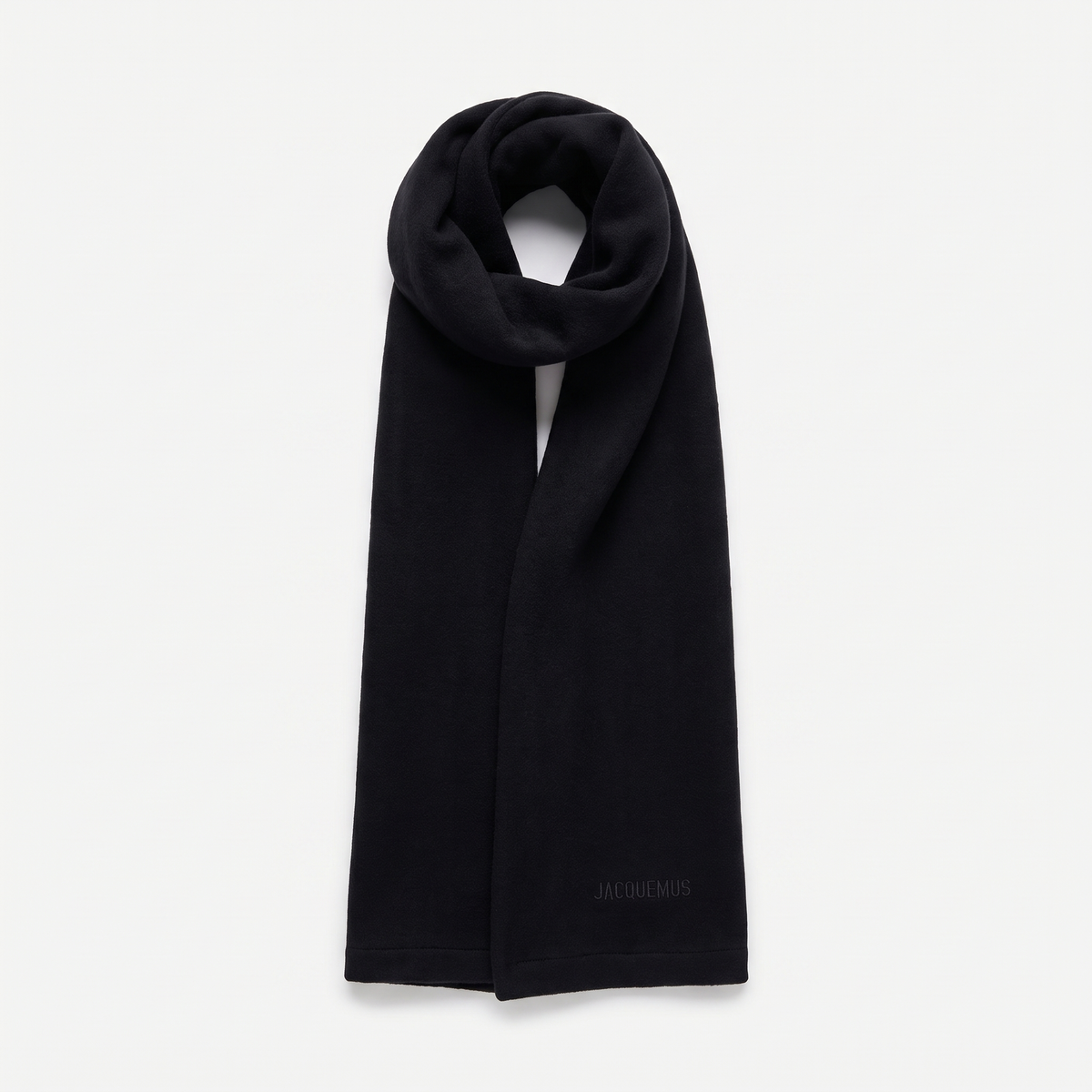 L'écharpe Jacquemus Neve Black – face