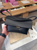 Sac à main Le Rond Carré en cuir noir
