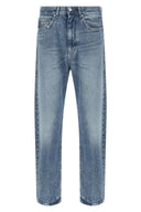 Pantalon Cuir Bleu