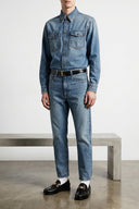 Chemise Coton Bleu Clair