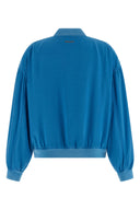 Veste Soie Bleu Clair