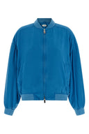 Veste Soie Bleu Clair