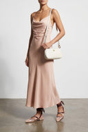 Robe Satin Rouge