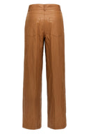 Pantalon Cuir Marron