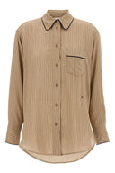 Chemise Soie Marron
