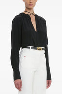 Chemise Soie Noir