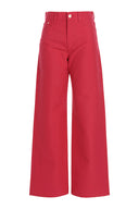 Pantalon Cuir Fuchsia