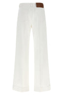 Pantalon Cuir Blanc