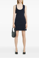 Robe côtelée à double boucle années 90