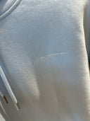 Hoodie oversize à logo signature brodé ton sur ton bleu ciel