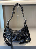 Sac porté épaule Le Cagole Shoulder Bag XS à strass