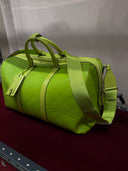 Sac de Voyage Gucci GG Embossé Vert Néon Bandoulière