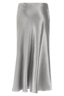Jupe Satin Gris