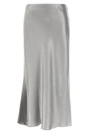 Jupe Satin Gris