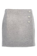 Jupe Laine Gris
