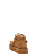 Chaussures Shearling Marron
