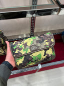 Pochette GG Supreme camouflage vert olive
