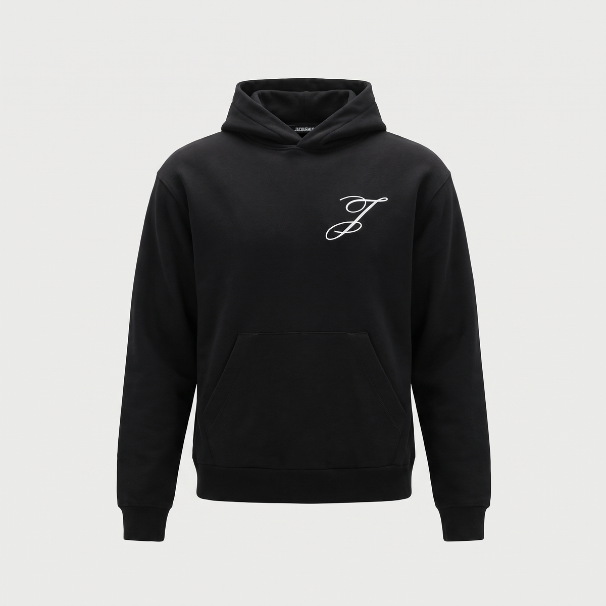 Le Hoodie Logo Jacquemus Noir – face