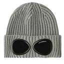 Bonnet « Goggle Beanie » en laine mérinos extra fine – Gris Griffin