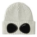 Bonnet Goggle en laine mérinos extra fine gris chiné Moon
