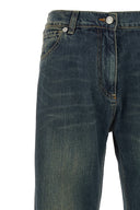 Pantalon Cuir Bleu