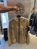 Veste légère à capuche GIUBBOTTO Crinkle Reps beige