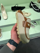 Mules Loaffers Beige & Marron