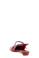 Slingback en cuir verni