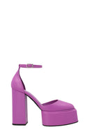 Talons Cuir Violet