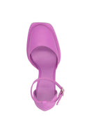 Talons Cuir Violet