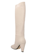 Talons Cuir Blanc