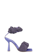 Sandales Satin Violet