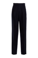 Pantalon Cachemire Bleu Marine