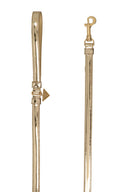 Laisse en cuir avec logo