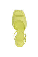 Sandales Cuir Vert