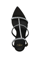 Talons Satin Noir