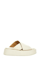 Sandales Cuir Blanc