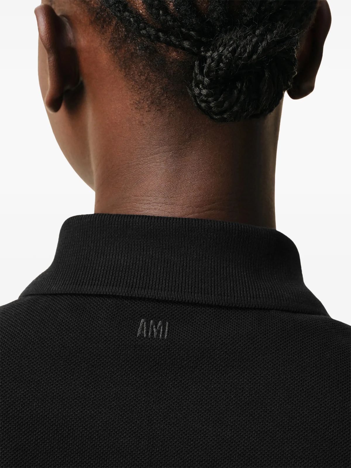 Polo Noir Ami de Coeur Rouge en Coton — Ami Paris — vue 7